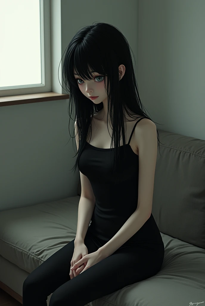 Create an aesthetic room with walls full of photos of girls,