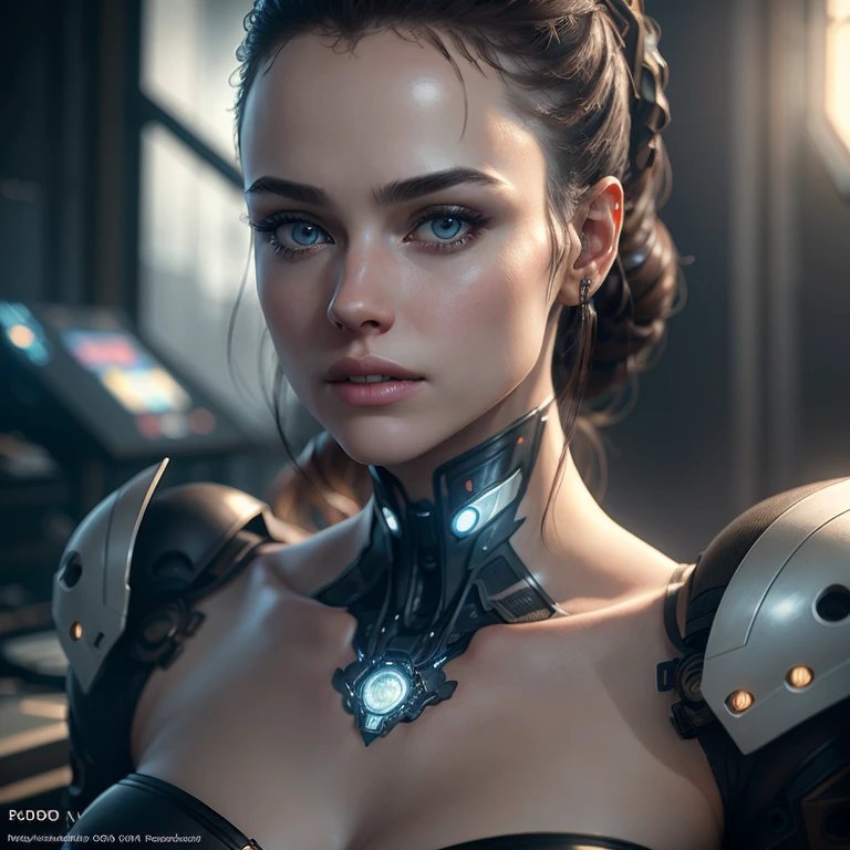 ultra detailed complex 3d rendering of a gorgeous porcelain profile android face, cyborg, robotic parts, 150 mm, beautiful soft studio light, rim light, vibrant details, luxurious cyberpunk, lace, hyper-realistic, anatomical, facial muscles, electrical cables, microchip, elegant, beautiful background, octane rendering, HR Giger style, 8k, best quality, masterpiece, illustration, extremely delicate and beautiful,  extremely detailed, CG, unit, wallpaper, (realistic, photorealistic: 1.37)