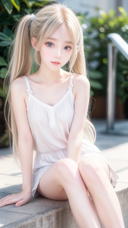 pure, 1 girl, High quality, best quality, illustration, Masterpiece, (Highly detailed:1.2), (very detailed:1.3), Flat chest, bare shoulders, young girl, Boa Fleece Casual Set, White nightgown, ribbon rope, shorts, braid, small, Curvy loli, in home, หน้าอกsmallแข็ง, no panties