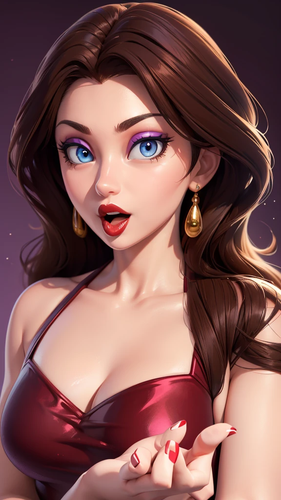 Must Piece, (Solo: 1.1), Perfect Face, (Bright Lighting: 1.2), Beautiful Eyes, Beautifully Detailed Face, Perfect Lighting, Absolutely necessary for the piece, Top Quality, () MILF, () 30 year old woman, red lips, lips, lipstick, red lips, thick lips
8K, high quality, animation, married woman, fair-skinned, beautiful, beautiful face, beautiful, bright, highlights in eyes, sexy, beautiful line drawing.Brown hair color, dark facial make-up, dark purple eyeliner, blue eyes, ((depicting head only)), simple background, open mouth, (tongue out),((tongue in cheek))