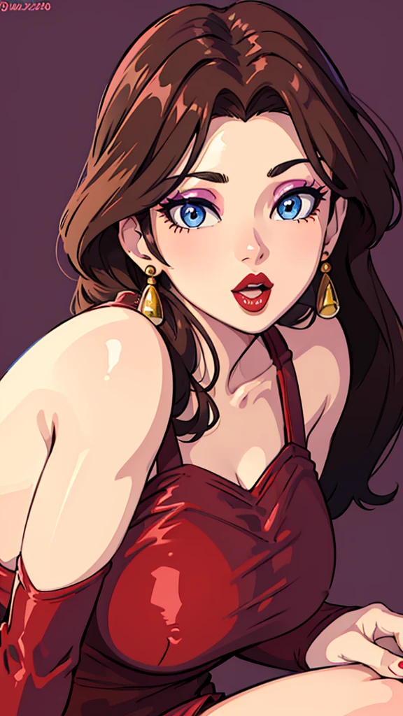 Must Piece, (Solo: 1.1), Perfect Face, (Bright Lighting: 1.2), Beautiful Eyes, Beautifully Detailed Face, Perfect Lighting, Absolutely necessary for the piece, Top Quality, () MILF, () 30 year old woman, red lips, lips, lipstick, red lips, thick lips
8K, high quality, animation, married woman, fair-skinned, beautiful, beautiful face, beautiful, bright, highlights in eyes, sexy, beautiful line drawing.Brown hair color, dark facial make-up, dark purple eyeliner, blue eyes, ((depicting head only)), simple background, open mouth, (tongue out),((tongue in cheek))