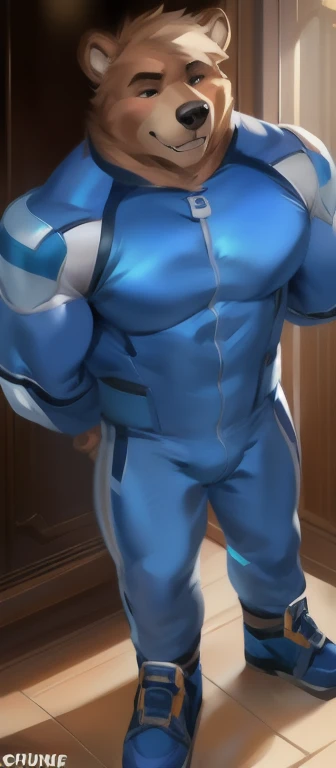 modern male Giant Muscular middle aged Drawing model Full Body Suit
