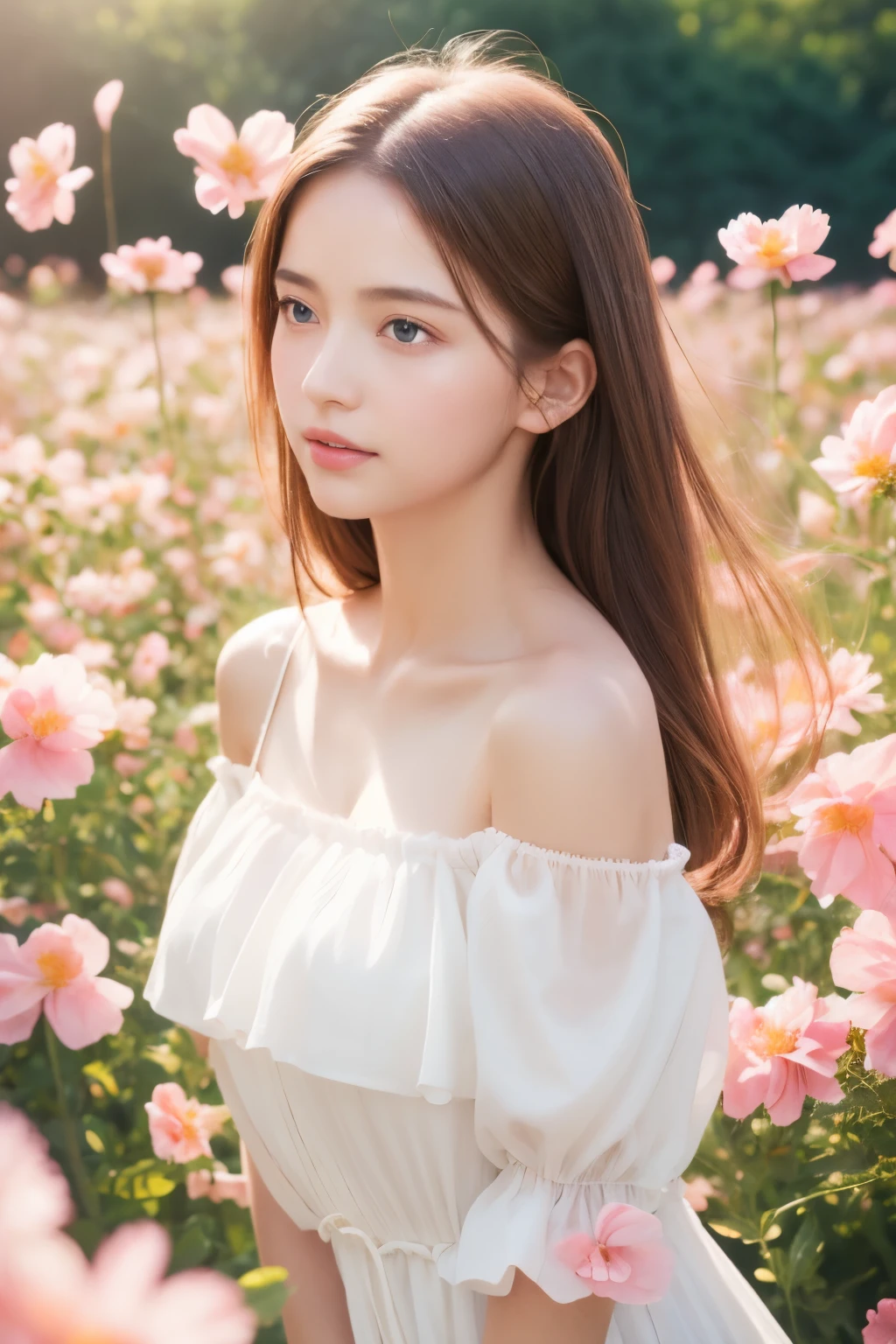 Focus on people。Create and express the best shining composition of the person in a realistic way。((​masterpiece))、(((top-quality)))、((ultra-detailliert))、(A hyper-realistic)、(highly detailed CGillustration)、(extremely delicate and beautiful)、Girl a masterpiece、top-quality、Realistic skin feeling、Realistic fabric、We will introduce a realist illustration focusing on the center front of girls with realistic and ultra-detailed eyes.。This is the absolute rule, and the following sentence expresses the image quality。 The greatest painter in human history meets an unparalleled beauty、It is the greatest masterpiece in the history of the Inuiku Ichigo, which depicts the most beautiful figure of a lifetime.。 Create stunning anime artwork that is currently trending on seaStation、Introducing exquisite beauty and seductive aesthetics。