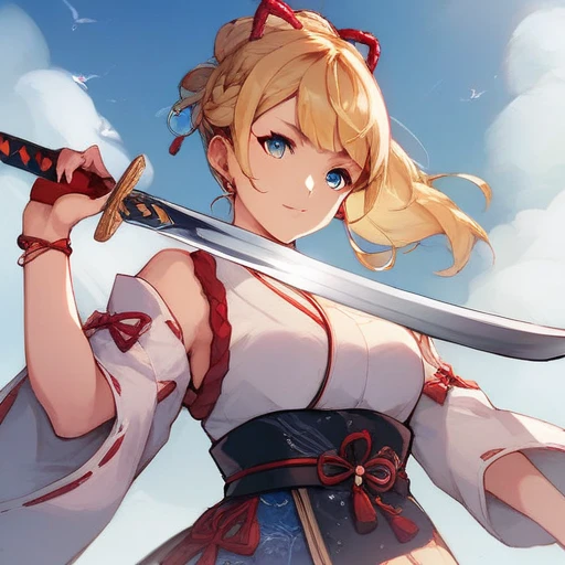 Highly detailed, High Quality, Masterpiece, beautiful, sharp focus, shiny skin, best quality, perfect anatomy:1.4, high detailed, 8k, highres, lineart, sketch, (masterpiece:1.4), (highest quality:1.4), (sharp focus:1.2), (colored:1.3), (digital painting:1.1), 8k wallpaper, (tight gap:1.2), (detailed face and eyes:1.2), (1girl, solo:1.5), (booba sword:1.4), (cowboy shot:1.1), cleavage, <lora:Pos_BoobaSword:0.8>, nice hands, perfect hands, <lora:Other_EnvyBetterHands:1>, crown, aqua dress, hair over one eye, <lora:Char_MarioSeries_Rosalina:1>