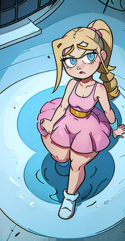 (masterpiece, best quality), 1girl, <lora:sticky-lion:1> dripping, transparent slime, <lora:rosalina-lora-nochekaiser:1> rosalina, blonde hair, blue eyes, hair over one eye, long hair,