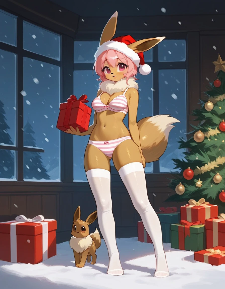 tmasterpiece, quality, 16k UHD,
sitted,
Christmas decorated room, 2 girls, multipel Girls, Alone, cute big breasts, Warm smile, Be red in the face, Embarrassing, Open legs, Camel toes,  (red rabbit costume:1.4),