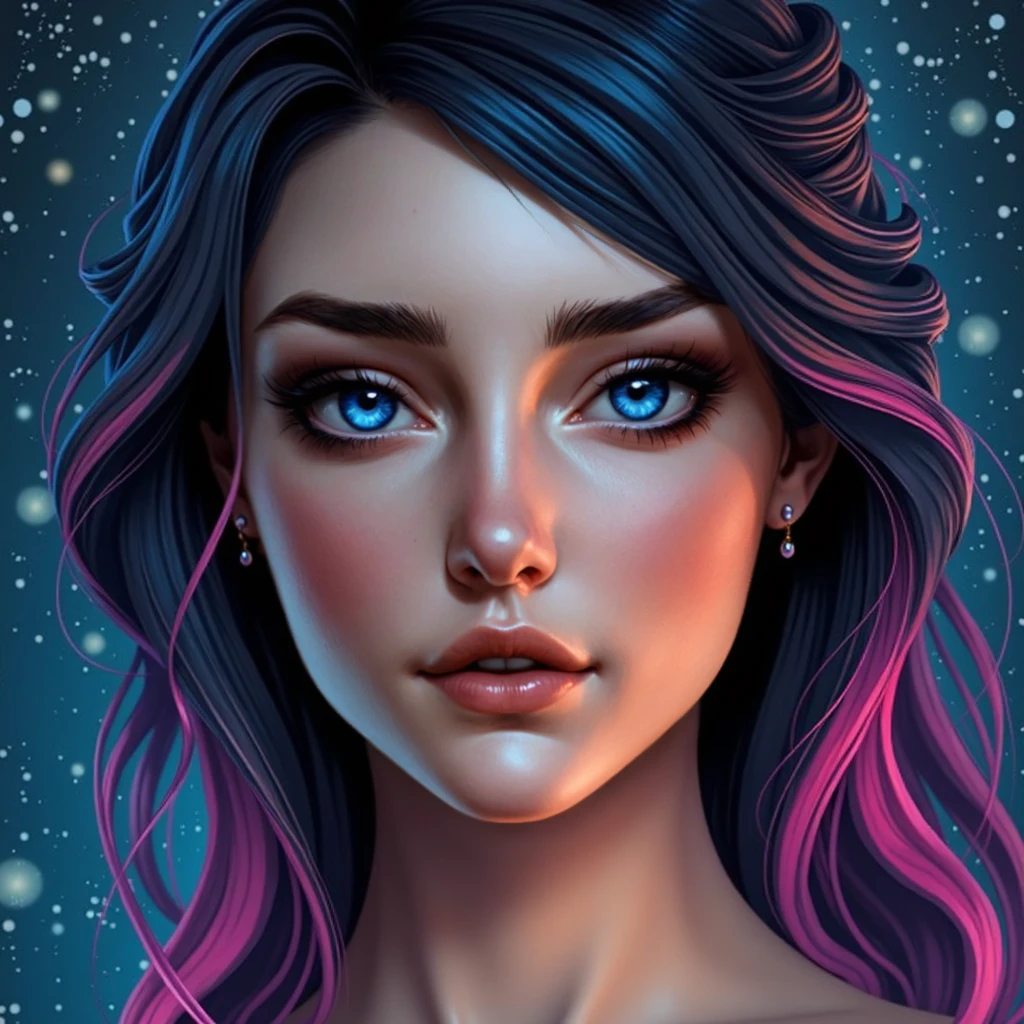 girl, portrait, long hair, close-up <lora:sav_magic_2.0:1>