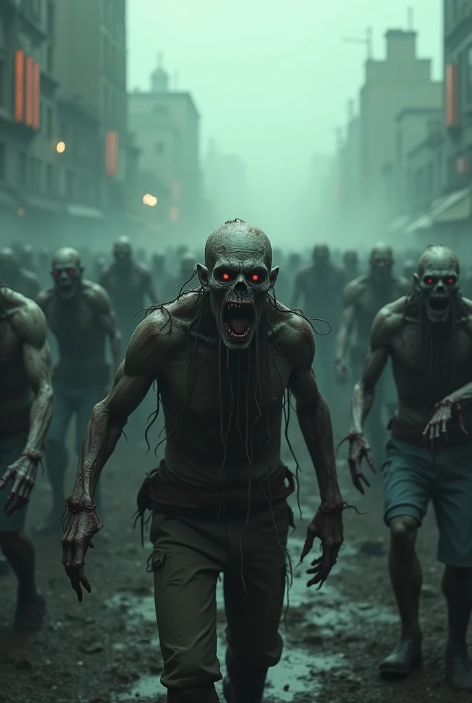 lots of zombies in malaysia, Kuala Lumpur
*zombie he is like a zombie in korea