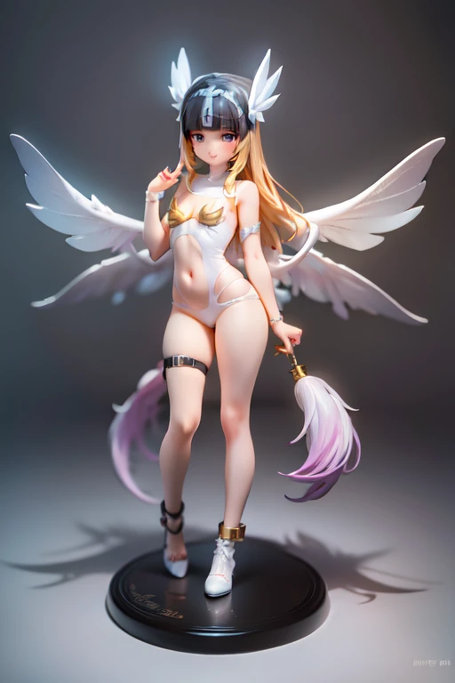 angewomon, blonde hair, cute little ten