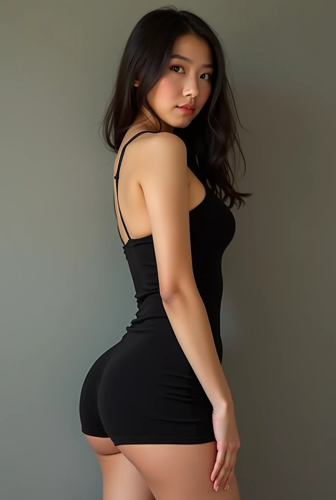 an asian woman with a very big ass all naked
