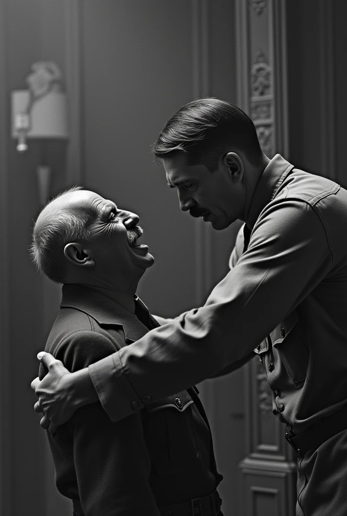 Adolf hitler fighting with putin