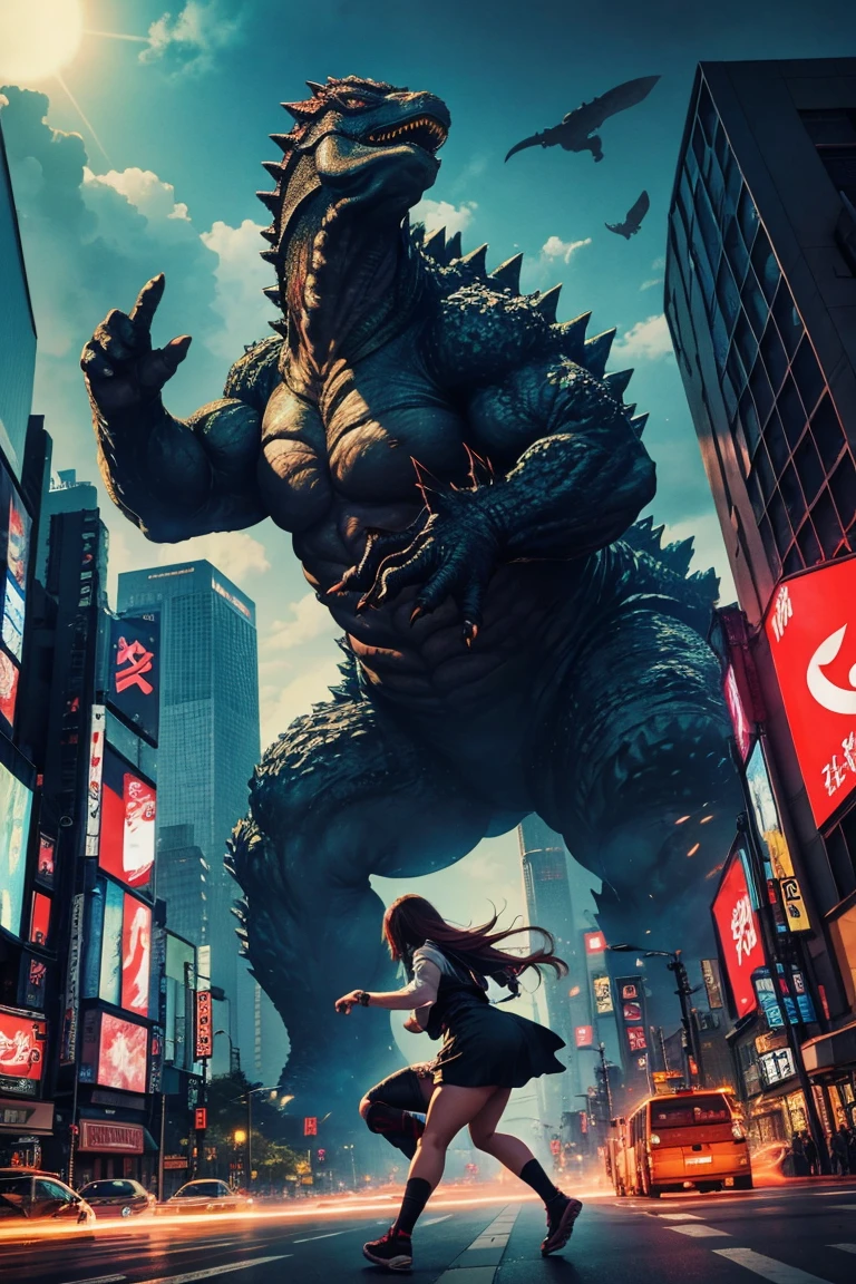 Godzilla as a woman
