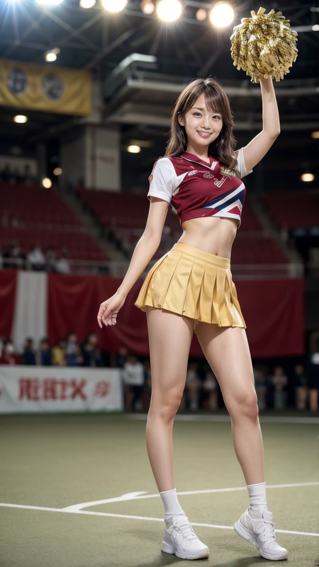 Pubic hair grows、Smile full of happiness、((:1.3))、、、Panting face、Lacking、After being attacked、Sweating、Expression in a state of excitement、short-hair、eye glass、((:1.1))、Pink panties seem to flicker、((1 beautiful girl)), extremely detailed CG unified 8k wallpaper, Highly detailed, RAW color photo, Professional Photography, Realistic, top-quality、hight resolution、ultra-detailliert、masterpiece、Raw photography、realisitic、Photorealsitic、extremely delicate and beautiful、finely detail、Textured skin、full-shot、(Sky from below)、1womanl、japanes、22year old、(Professional Baseball Team Cheerleading)、(Cheering seats in the stadium)、(beauitful face:1.5)、(Showing white panties:1.2)、(Highkick:1.5)、itting open legs、Open your crotch、(Pubic hair sticking out of panties)、Cheering uniform、(a miniskirt:1.5)、tall、Brown hair、Wearing makeup、(Bare legs:1.5)、Do not wear anything on your arm、perfectly proportions、(At SFW)