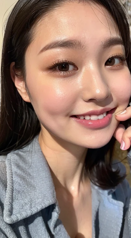 (masterpiece),(Highest quality:1.2),(Very detailed:1.2),(High resolution),(Photorealistic Stick),(RAW Photos),8K,Backlight,(Depth of written boundary),(Sleek lighting:1.2),Close-up of a naked woman,Soft portrait shots,Beautiful Japanese Women,Gorgeous face portrait,(Eye light,Sharp pupils,Detailed eye drawing,)Very beautiful face,(Detailed skin texture:1.3),Beautiful portrait,A lovely and delicate face,Beautiful young Japanese woman,Look this way,front,(POV shot),(sleepy)