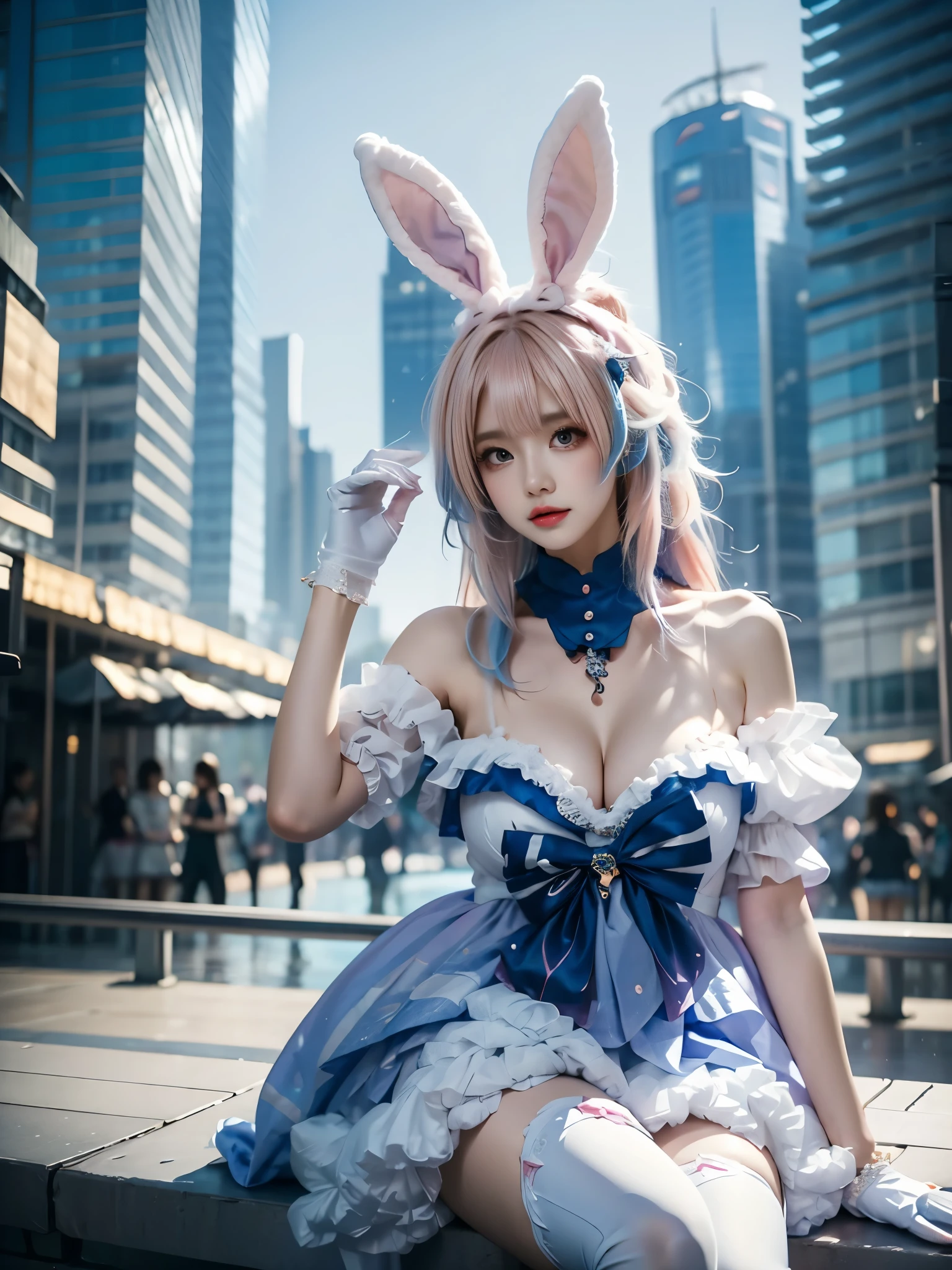 (msterpiece:1.3), (8k, RAW photo, best quality: 1.4), beautiful face, beautiful hairstyle, beautiful detailed eyes, beautiful skin, absurdres, attractive, ultra high res, highly detailed,NSFW, 1 girl in abandoned underground room, big breast,facial close up,necklace,arms behind back,evil smile,show vagina,bdsm,knife,vaginal object insertion,light long hair, ultra detailed skin,Heavy makeup, flower hairpin, naked,colorful patterned JK, dirty ground,lying on a rock,exposed pussy,stockings,Extreme vaginal dilation,bondage,dirty rock,sexy Tattoo on uterus,