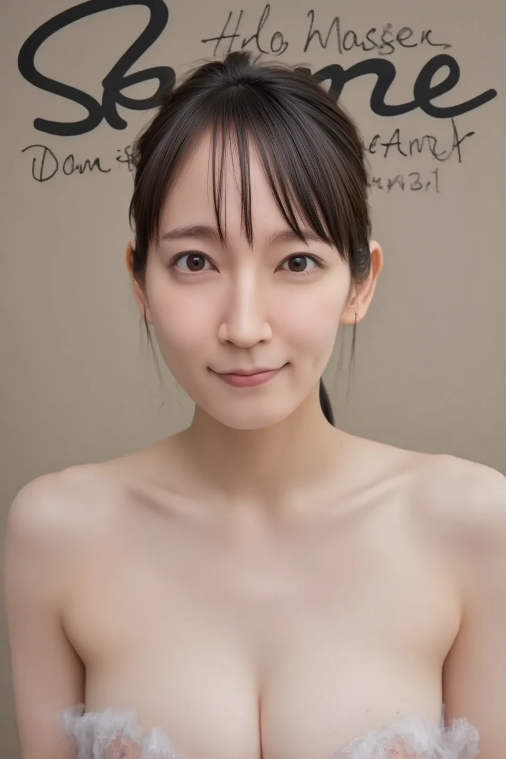 1 girl,(Best quality, 8k, 32k, Masterpiece),(Realistic: 1.5),riho yoshioka:2.5,nude:4.3,elect nipples:2.9,real nipples:3.0,spread pussy:4.2,flushed cheeks,medium breasts,straight long hair,pubic hair:5.1,great laughter,30 years old,on the bed