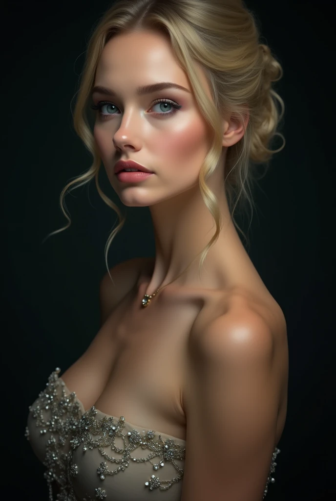 Maggie Grace, wearing Cinderella sexy clothes. professionally retouched, soft lighting, realistic, smooth face, perfect eyes, sharp focus on eyes, 8 k, high definition, insanely detailed, intricate, elegant. against the background of a movie poster.