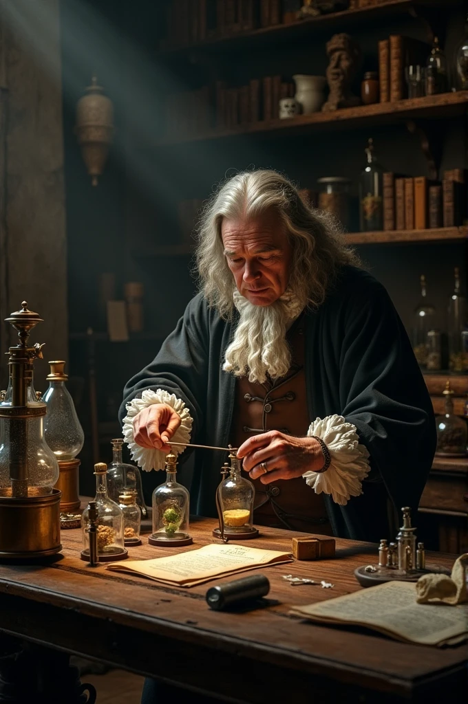 evil old doctor in the laboratory, holding a bottle in his hands, ral-mythcr, High detailed RAW color Photo, 8k <lora:ral-mythcr:1> <lora:xl_more_art-full_v1:0.8>