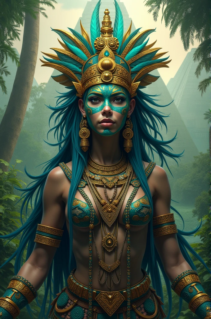 <lora:add-detail-xl:2.4> <lora:xl_more_art-full-xl:0.6> <lora:lyco-style-envydramaticlightingxl01_digital_art-xl:0.3> <lora:envyzoomsliderxl01-xl:-0.7> <loractl:envybetterhiresfixxl01-xl:0.0@0,0.0@0.5,1.0@1.0:hr=1.0> famous artwork by (anna dittmann:1.2) and karol bak and roberto ferri, portrait of a (stunningly beautiful nude priestess:1.1) wearing an ornate mayan (green jade:1.2) headdress and a large luxurious masterfully crafted (ornate jade necklace:1.1), (dappled light:1.2), dark jungle background, mayan ruins, very long black hair, perfect medium breasts, perfect nipples, perfect skin, perfect hands, light smile, ink and watercolor, green jade, bracers, armlets, mayan patterns, mayan hieroglyphics, feathers, polished jade, green, teal, blue, purple, black, vibrant, ultra detailed