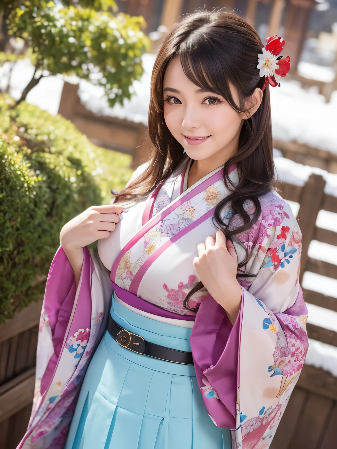 hightquality、masterpiece、ultra res、a beauty girl、Beautiful girl face、cute girl face、kimono、wearing kimonos、full bodyesbian、Famous actresses of Japan、very beautiful face、A sexy