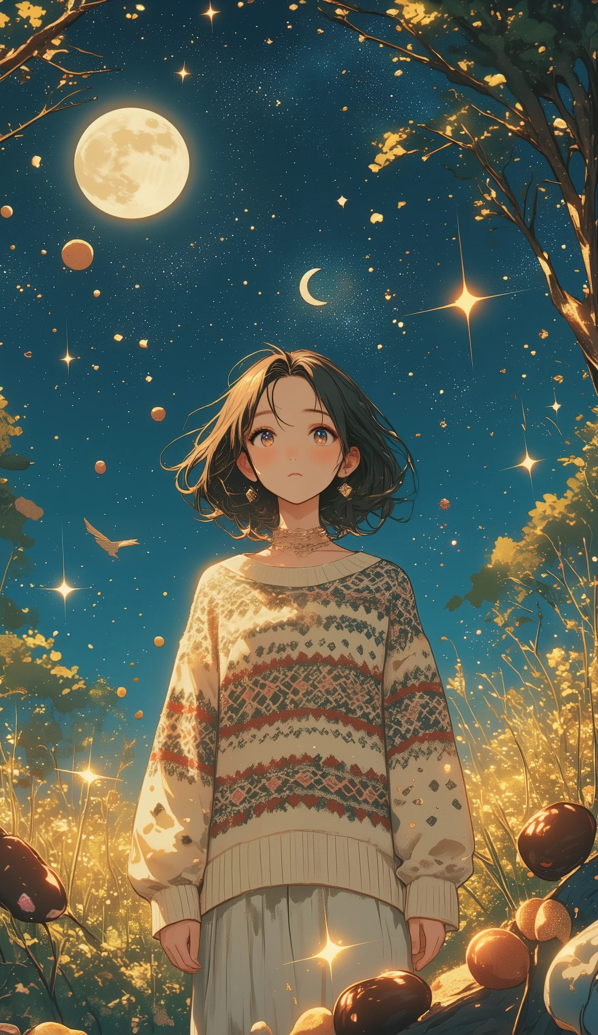 Sky, IT, peanuts, Lady in knit sweater, She gets into your mind, Join, chocolate, starlight, entrepreneur, eagle, roop, Ponte, Media, Stars in the sky and the moon, Lab