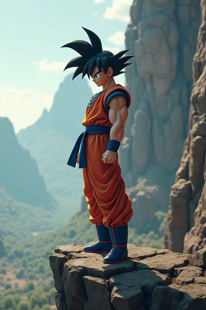Goku and Vegeta, with their powerful muscles bulging, kneel before a grand statue of Akira Toriyama, the revered manga artist responsible for the creation of Dragon Ball. The sun sets behind them, casting a warm, golden glow on the serene scene. The statuesque Toriyama figure, with his distinctive glasses and brimmed hat, stands triumphantly against a backdrop of vibrant, Dragon Ball-inspired clouds. The air crackles with the tension of respect and gratitude, as the two legendary Saiyan warriors pay their heartfelt homage to their creator.