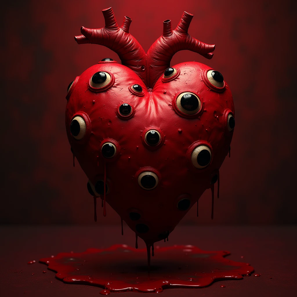 CarnageStyle, (red:1.3), heart, <lora:CarnageStyle:1> liquid,abyss, (Masterpiece:1.3) (best quality:1.2) (high quality:1.1)