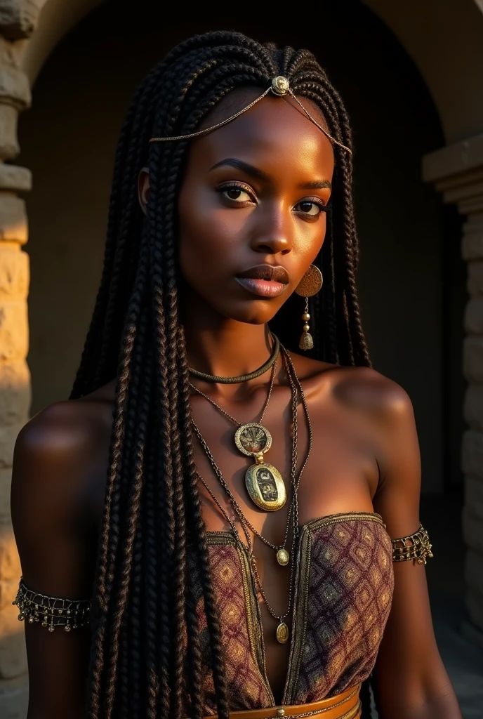 (full length frame), ((naked)), (elegant, beautiful face), (gothic makeup:0.8), ketch of woman full body, ((cheeky smile)), africa desert oasis, african girl sits in oasis, magical atmosphere, gothic makeup, fog, (detailed skin, skin texture), (intricately detailed, fine details, hyperdetailed), (Puma on background, banana palms), raytracing, subsurface scattering, (fantasy underworld journey on background), diffused soft lighting, shallow depth of field, by Oliver Wetter, sharp focus bokeh, (photo quality:1.4)