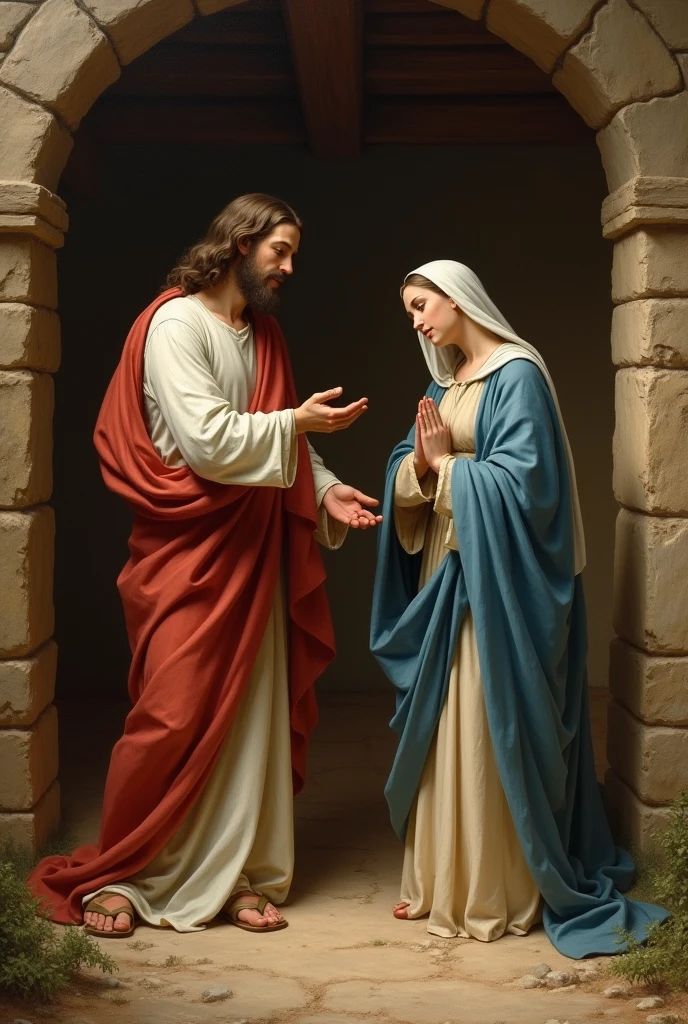 a painting of a couple of people standing next to each other, holy iconography, orthodox icon neo-gothic, roman catholic icon, catholic icon, beautiful depiction, religious iconography, christian art, by Nicholas Marsicano, orthodox icon, beautifully painted, by Margareta Sterian, by Stefan Gierowski, by Paul Mavrides, by Juan O'Gorman