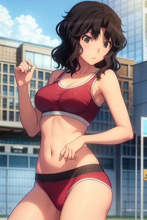 kaoru tanamachi　Surrounded by sports bras and bikinis 　Schoolyard