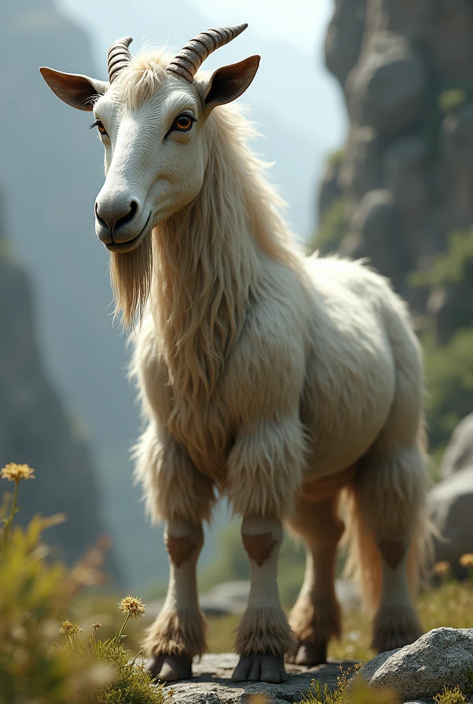 anthropomorphic Tauren, Fluffy, high resolution, realistic, Soft, 4K, upscales, high detail, Delicate fur, ((The tail in the right place)), colorful meadow, shaggy, green eyes, bovine face, bovine snout, bovine tail, realistic fur, ((peeking at viewer)), huge fluffy ears, 1 tail, hyper nipples, presenting canine pussy, lifted arched cow tail, dripping pussy, ass sticking out, looking back at viewer, long nipples, two arms, two hands, hyper canine pussy, perfect pupils, tight canine pussy, puffy canine pussy, lying down on side, bedroom eyes, 2 huge cloven hooves, hyper areola, hair-bun, blushing, long nipples, erect nipples, well lit bright eyes, flowers field, white fur, white body, pussy squirting, wet canine pussy, lifted leg, freckles, butt freckles