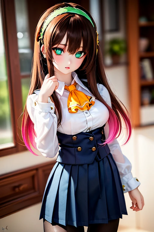<lora:add_detail:0.6>, <lora:LowRA:0.20>, masterpiece, best quality, <lora:renner:0.75>,renner, realistic, (half-up ponytail:0.5), (hair color color Naples yellow:0.5), neutral, (wearing a girly outfit:1.1), (Leaning forward with hands on thighs:0.5)
