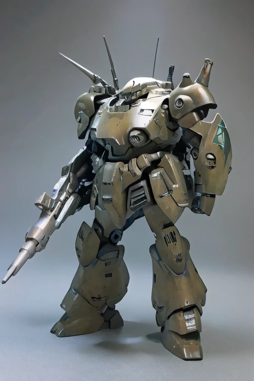 best quality,masterpiece,highly detailed,ultra-detailed, camouflage scheme painted militaryrobot, mecha,battlerobot, science fiction, no humans, non-humanoid robot,military vehicle,missile pod, machinery, realistic, shoulder cannon, black skin, standing, cockpit windows, huge helmet