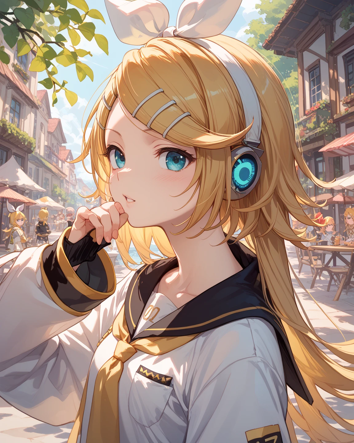  High Quality 、masterpiece、 1 girl、Kagamine Rin Vocaloid