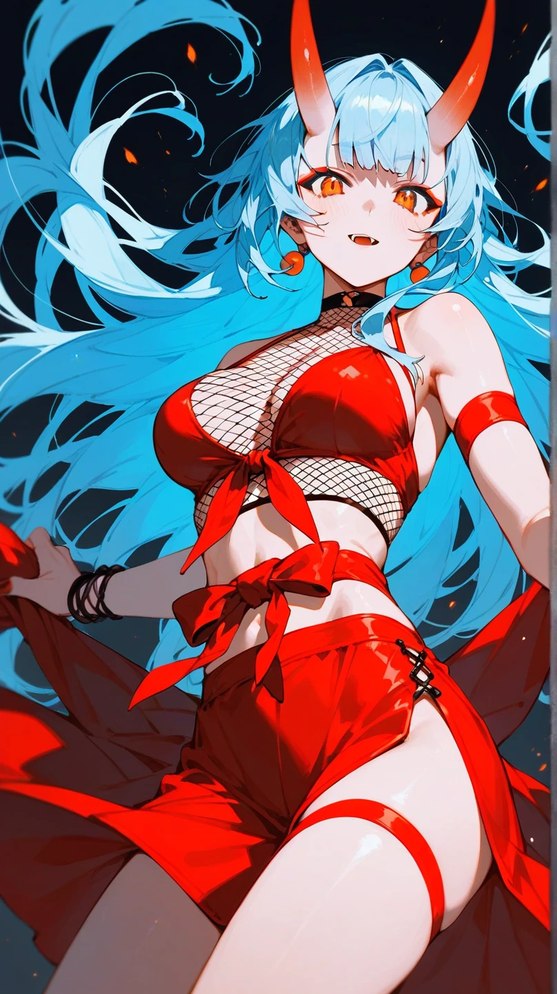 Miku Hatsune, High Definition, kitsune ears, tribal tattoo, flirtatious girl, Small breasts add_detail, wizard girl add_detail, sensual pose, horny girl  add_detail:1 japanese shrine costume add_detail 