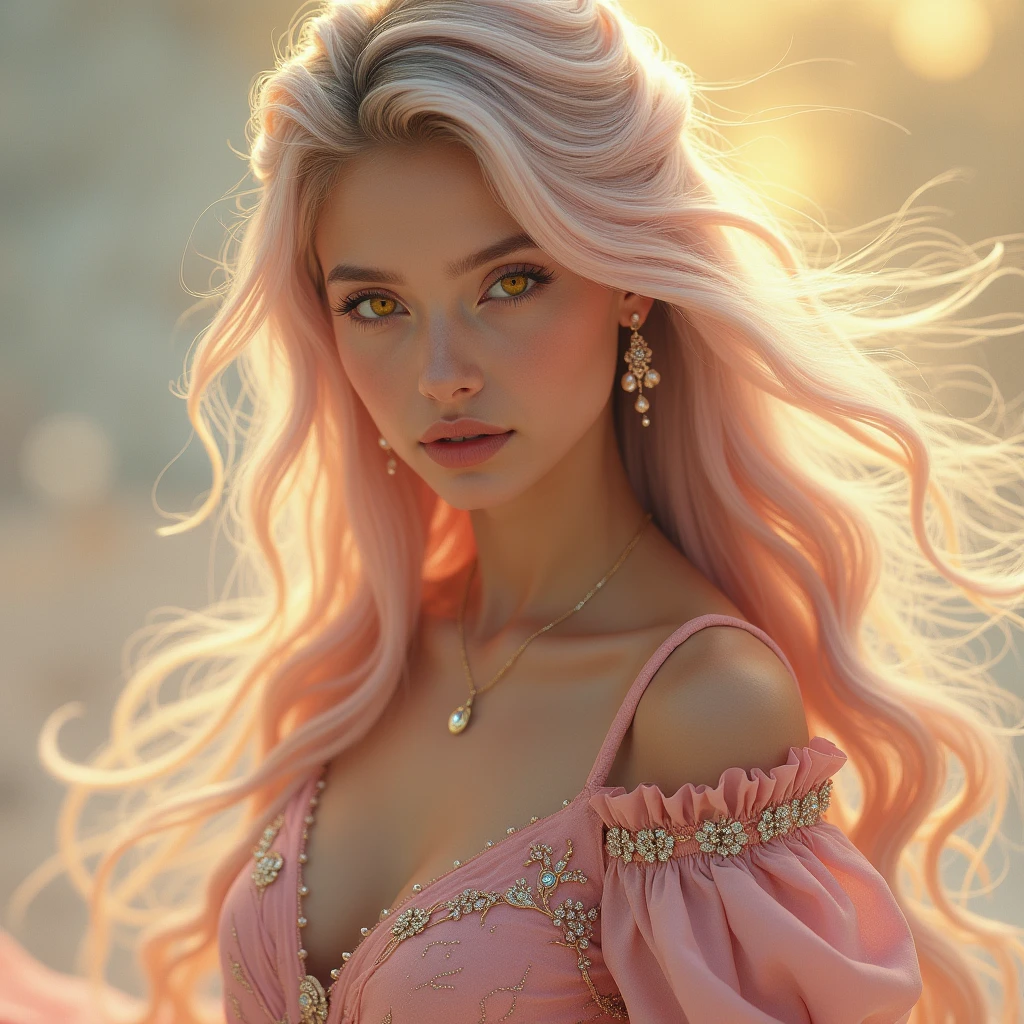 Best Quality, Masterpiece, High Definition, Birth of Venus, Beautiful Face, Full Length, Tindal Effect, Realistic, Rim Lighting, 2 Tone Lighting, (High Definition Skin:1. 2), 8k uhd, dslr, Soft Lighting, High Quality, Volume Lighting, candid, photo, High Definition, 4k, 8k, Bokeh, Medium Bust, ( light pink lips), full length, blonde, blue eyes, (fingers:1.5), full length