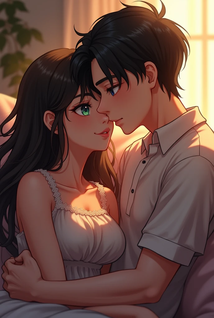 「i love you」A situation where your boyfriend seriously says, "I'm sorry" in anime style