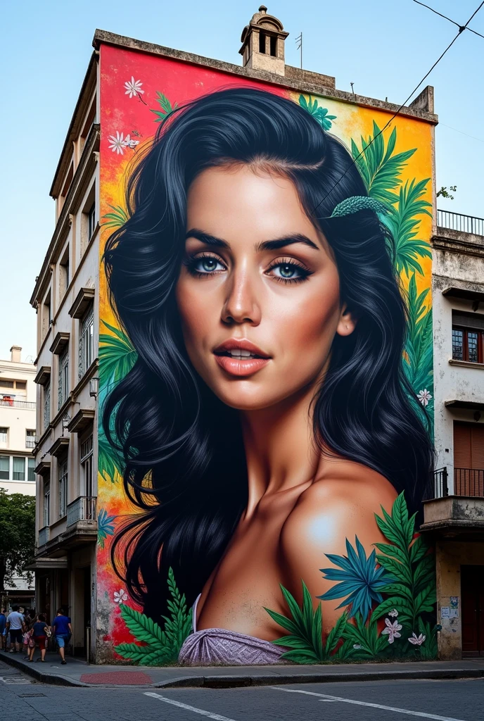 Tarsila Amaral, model, watercolor, face of Tarsila Amaral, Brazilian painting, Ipanema, defined strokes, oil painting, green dress, formal clothing, formal style --auto --s2