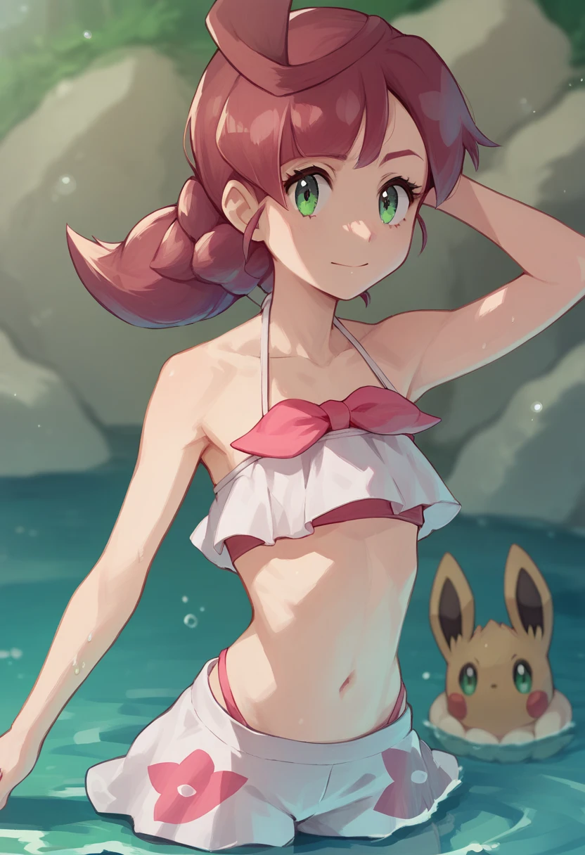 Chloe cerise Pokemon journey, Chloe cerise in bikini