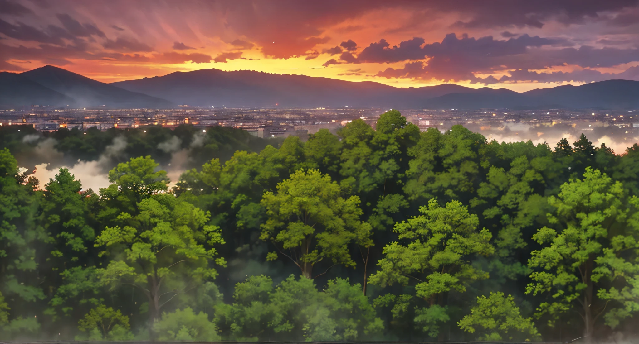 North City (北の都, Kita no Miyako), also known as Metro North, is one of the large metropolis capitals of Earth. It is surrounded by mountains and a forest. Dr. Gero's Laboratory is in the mountains south of the city.
(Cloudy) (Red Sky) (Raindrops) (Rainy Sky)
(View from the North)