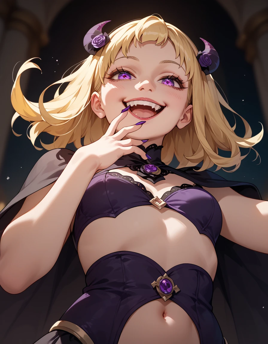 1 girl ,(from above:1.2),purple color hair、Purplish pink eyes that dreamers desire, (Blonde hair) , small stature, Colossal tits, Lori, (masutepiece:1.2, Best Quality), (finely detailed beautiful eye: 1.2), (beautifull detailed face), (Best Illumination, extremely delicate and beautiful), ((Cinematic Light)), Dramatic light, (Pale white background:1.5), Short bob hair（1:3）、Ultra Contrast、Braid a little around the ears, White long dress、only has 5 fingers、、Her pussy is visible through the white thong、Wet pants、You can see inside your underwear、full of sweat、mocking look、diaper、nffsw,Arms crossed、grab the arm、Shoot from above、The angle is as seen from below.、Best Quality、Large breastuscular pussy、Pubic hair,high-level image quality、hightquality、8K,perfect hand、5 fingers、finger pin、Perfect Finger、T back、Naked、noise cut、bullet hand、Her hair color should have been a brighter purple.The skirt part is also carefully expressed..、Purple skirt、the skirt is floating in the wind、Dark purple panties、Pubic hair majority,A scene of make cooking Carbonara Pasta in the kitchen,(with sparkling eyes and a contagious smile),open mouth, Looking at Viewer, 