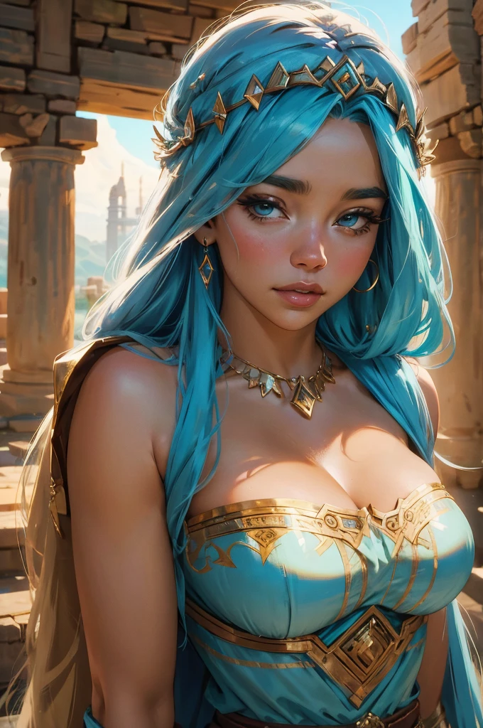 1 Hermosa Chica, Super beautiful detailed face, (hermosos pechos grandes:1.3), Hermosa Diosa Azteca, (desnudo:1.3), Body painting with a pop design drawn directly on the entire body, Heart shapes, Pop Art Design, Moda de vanguardia, arte mexica, azteca, Innovador, The spotlight, Special art design, Detalles de, hermoso fondo, Innovative futuristic space beyond imagination, golden ratio, Arte conceptual, Super detail, ccurar, Detalles altos, Anatomically correct, al aire libre, hermoso paisaje forestal, (Castillo Gigante:1.3), filo, Arte sexy, Hermosa chica iluminada por 7 luces pastel, Pastel color design with very soft and colorful tones, Rodeado de hermosas puestas de sol, Luces deslumbrantes, Super delicate illustration details, neon color, Optical illusion composition,
