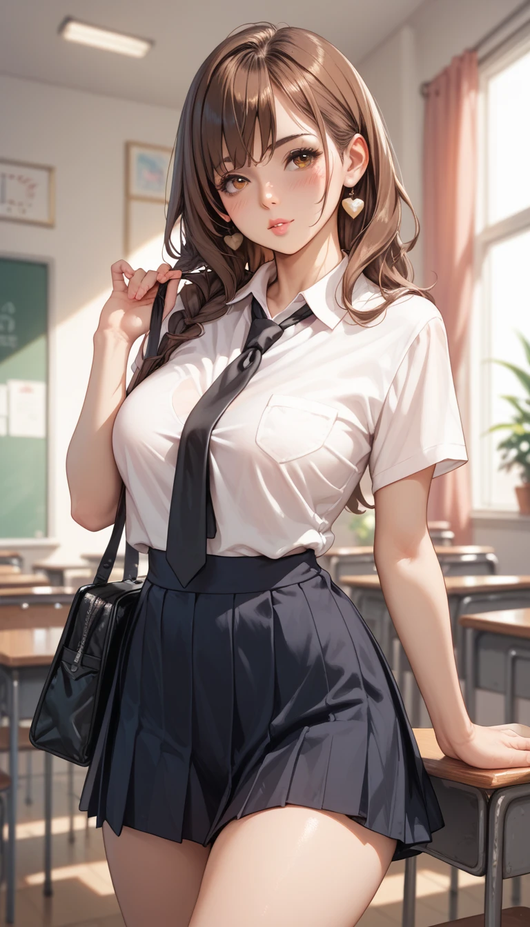 Teacher, girl, dress, white panties, Show your underwear, เปียก,
