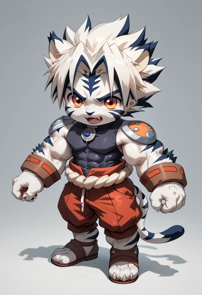 Kogenta,White Tiger Boy,Furry,Shota,Chibi, s,hyper muscle