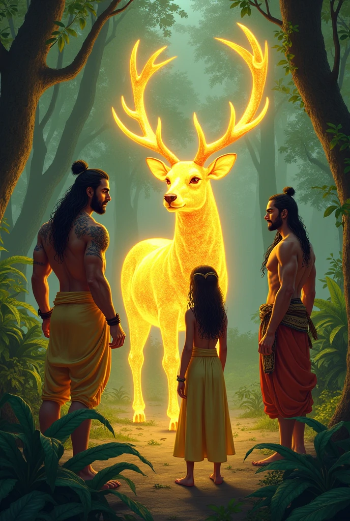 Anansi and his son find wisdom after a long search in the jungle 