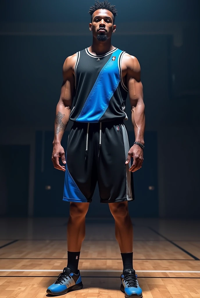 warehouse style gym, (male focus), sweaty, CFConnor, sexytrainer, eggplant purple tank top, cobalt blue sweatpants, sneakers, exercise, (((full body portrait))), wide angle, <lora:Clothing - Sexy Personal Trainer:0.6> <lora:CFConnor:0.8>