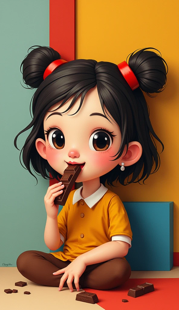Cute little girl in red