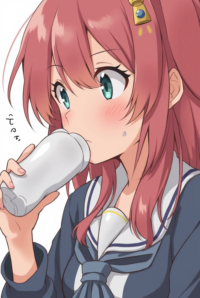 score_9, score_8_up, score_7_up, score_6_up,floox style,surtr, arknights, red hair,big breasts,,collarbone, jacket,purple jacket, purple track suit, sportswear, standing, steam, steaming body, sweat,, track jacket, track pants, track suit, outdoors, pours water on face, water bottle, solo, face focus, purple eyes, facial, head up, spilling, cum on face