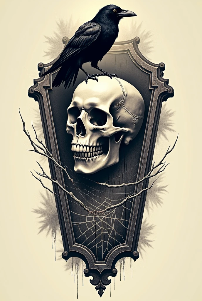 Generate a sketch of pharaoh’s skull a triangle 