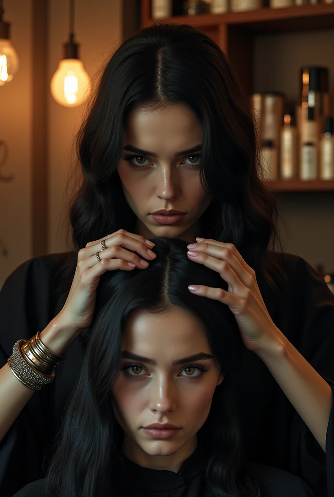 Create a cosmetology image in collaboration with fashion design